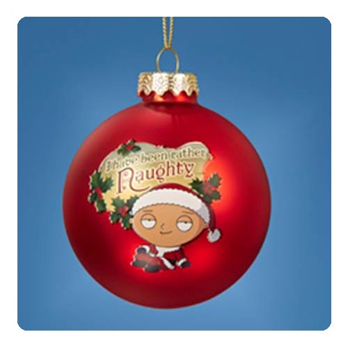 Family Guy Stewie 3 1/4-Inch Glass Ball Ornament